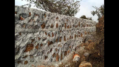 Razed two weeks ago, illegal walls come up in Aravalis again