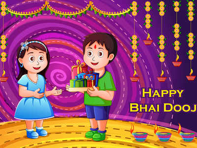Premium Vector | Happy bhai dooj indian festival celebration hand drawn  cartoon illustration