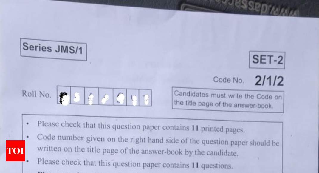 paper exam 2019 6 class 2019: 10th paper English complete the question Here's CBSE