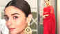 Alia Bhatt turns head in red sheer saree