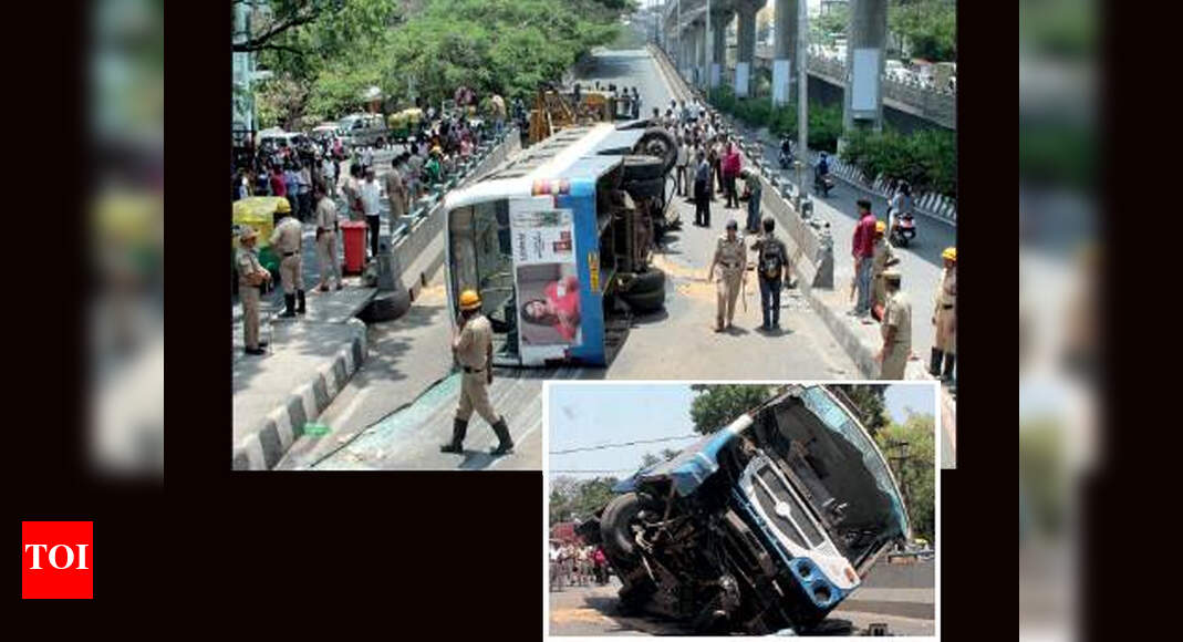 Bangalore: 14, including passengers and crew, injured as BMTC bus ...