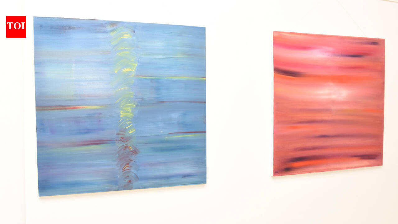 Abstract paintings by George R