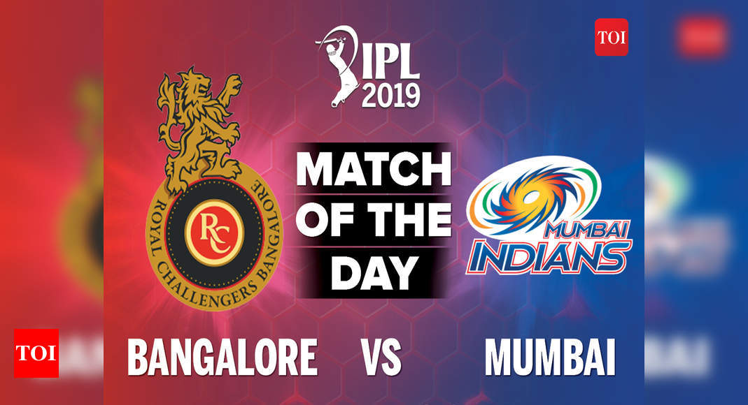 Ipl 2019 Rcb Vs Mi Mumbai Indians Beat Rcb By Six Runs The Times Of India 