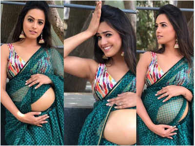 Anita Hassanandani sports a fake belly bump, teases husband Rohit Reddy