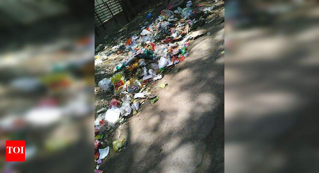 Rubbish on Road - Times of India