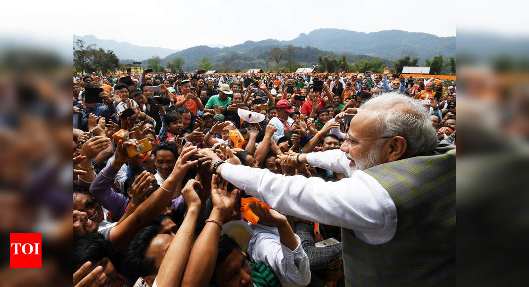 At Assam rallies, PM Modi steers clear of citizenship bill, NRC - Times ...