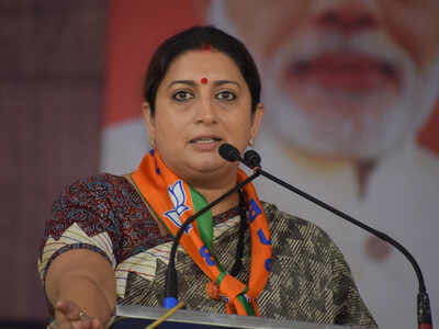 Congress won’t get Ram bhakts’ votes: Smriti Irani - Times of India