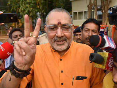 Lok Sabha elections in BIhar: Giriraj Singh finds Begusarai ‘bond’, looks for dividends