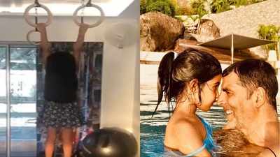 Akshay Kumar gives fitness training to 6-year-old daughter Nitara