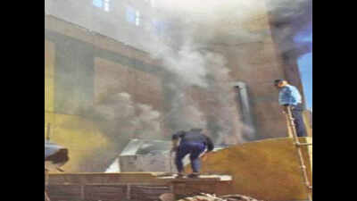 Heat and ruin: How the sudden change in temperature has kept firemen on ...