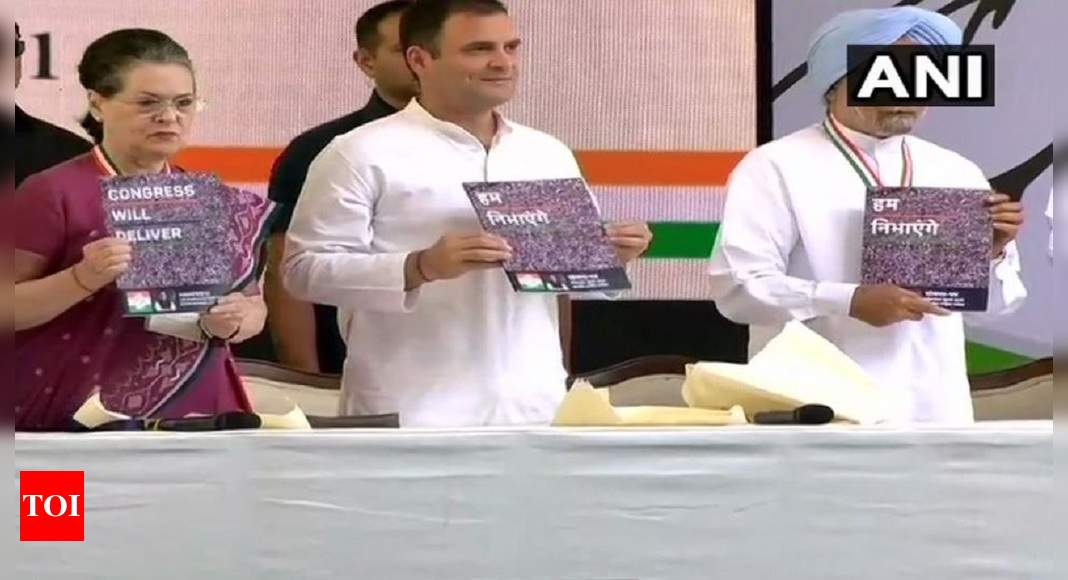 Congress Manifesto 2019: Congress Manifesto Released, Rahul Gandhi ...