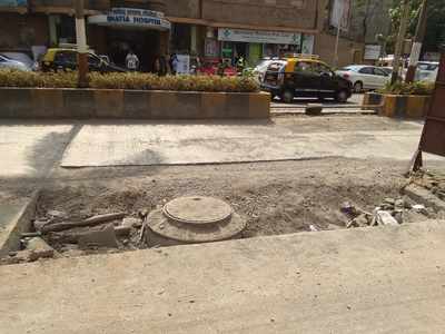 Awesome state of road opp bhatia hospital