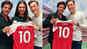 Shah Rukh Khan poses with Arsenal & German footballer Mesut Ozil in London, invites him to India