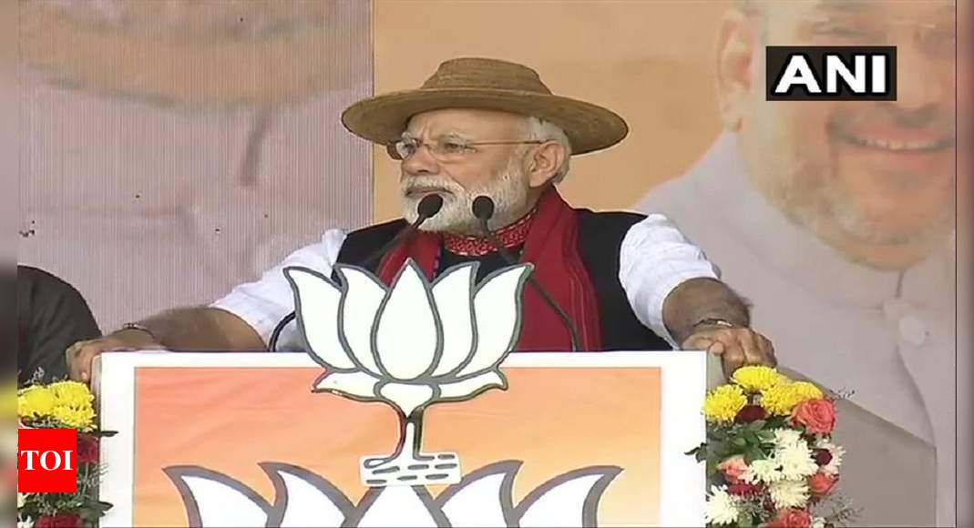 PM Modi In Arunachal: Congress Manifesto Full Of Lies | - Times Of India