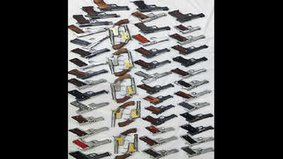 Gunrunners held with 52 pistols from arms factory in Madhya Pradesh jungles