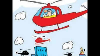 Helicopter services utilised for polling officials in Lahaul