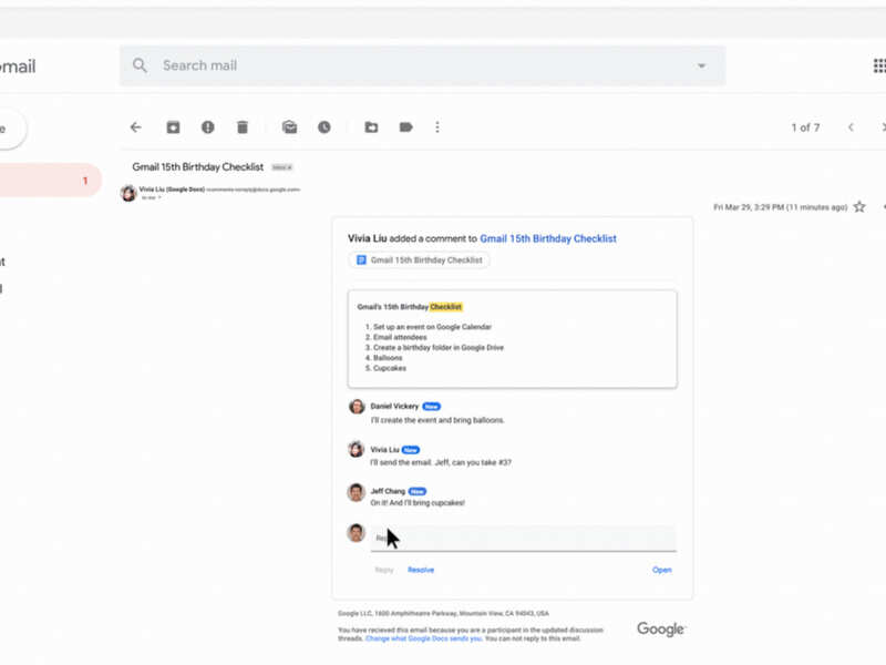 Actionable inbox