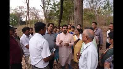 Gadkari’s son visits Bharat Van spot