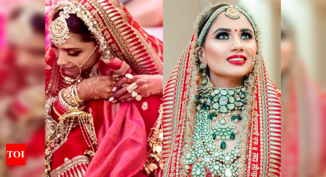 This Bride Wore The Same Bridal Lehenga As Deepika Padukone Times Of India