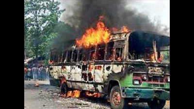 Visva Bharati Class-II girl crushed under wheels, bus set afire