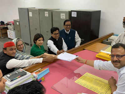 Dimple Yadav files nomination for Kannauj LS seat