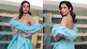 Stunning Sophie Choudry in off shoulder gown