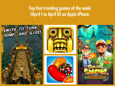 Top five trending games of the week (April 1 to April 6) on Apple iPhone -  Times of India