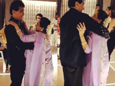 Watch: Jeetendra makes wife Shobha blush as they dance to 'Jawaani jaaneman'