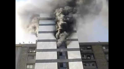 Ahmedabad: Major fire in commercial complex; over 100 rescued