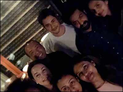 Pic! Mahesh Babu and Junior NTR bond over with their families at a private event