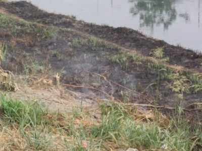 Toxic air pollution near Ghazipur drain area