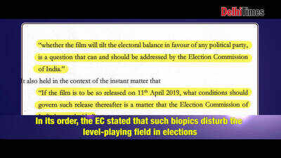 Election Commission gets in chowkidar mode, bans political biopics during polls
