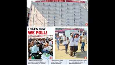12,000 poll officials, 700 micro observersto oversee Nizamabad polling process