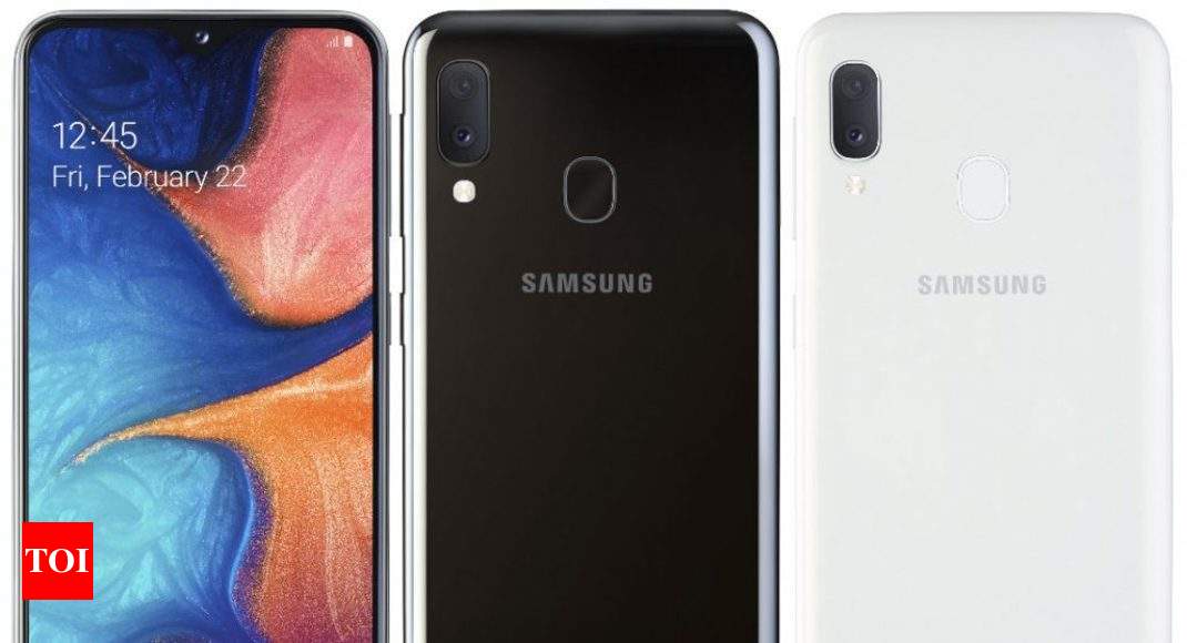 Samsung A20e: Samsung Galaxy A20e with Android 9.0 Pie launched  Times of India