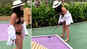 Watch: Pregnant Amy Jackson plays golf in a bikini