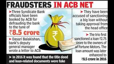 ACB books senior bank officials for loan fraud