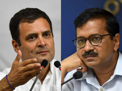 Rahul Gandhi says Congress can give AAP 4 seats, trades barbs with Arvind Kejriwal