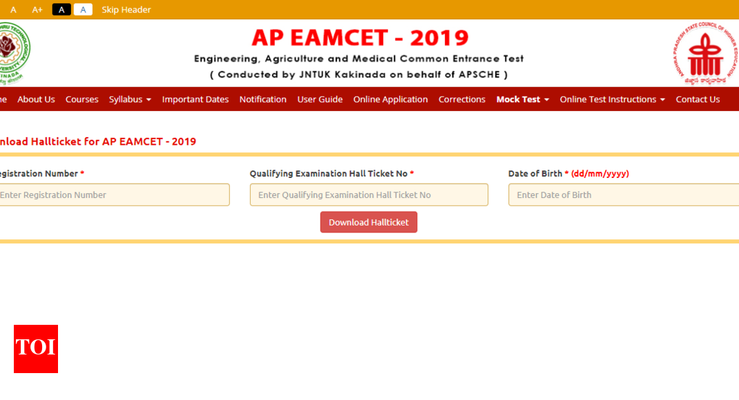 AP EAMCET 2019 admit card/hall ticket released @sche.ap.gov.in; here's download link