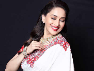 Madhuri Dixit looks beyond beautiful in this sari