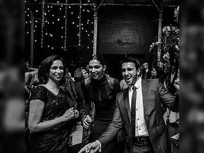 Deepika Padukone and Ranveer Singh look royal at a friend's wedding, these monochrome pics are proof!