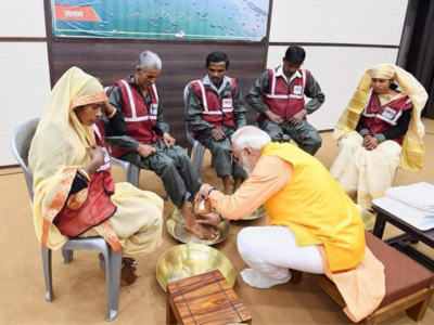 Feet-washing at Kumbh by PM is part of BJP’s Dalit outreach
