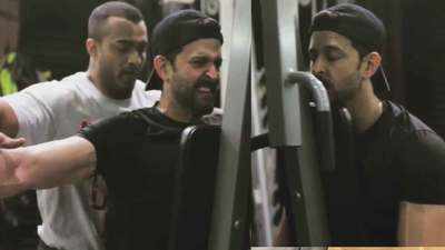Hrithik Roshan turns on the beast mode for his latest workout challenge