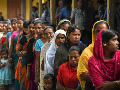 46.42 per cent polling recorded in Assam till 1pm