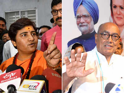 Sadhvi Pragya Thakur joins BJP, to contest against Digvijaya Singh from Bhopal