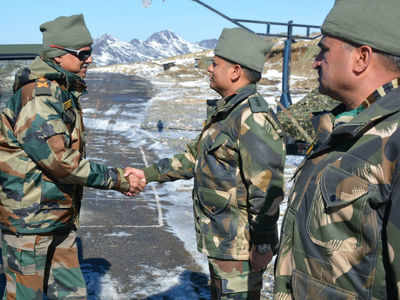 Vice chief of Army staff visits strategic East Sikkim and interacts with troops