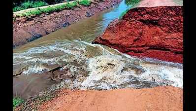 ‘Man-made’ breach at Yeleru canal, 325 cusecs water wasted