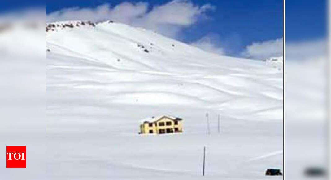 World’s highest booth emerges from snow Times of India