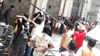 Kartik Aryan shoots at Udaipur's Gangaur Ghat