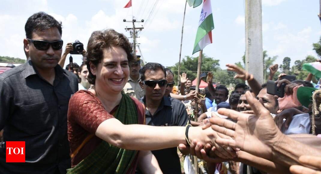 Priyanka attacks NDA govt; says it 'betrayed' people who voted it to power - Times of India
