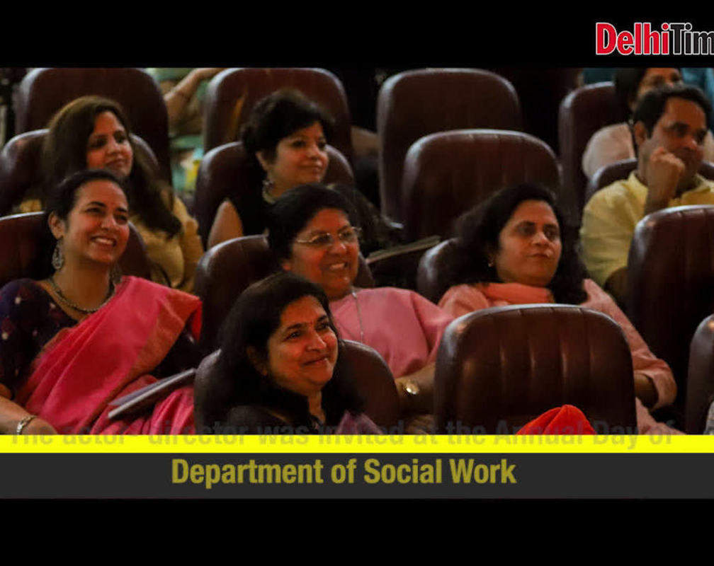 
Nandita Das speaks at Department of Social Work
